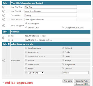 Form privacy generator