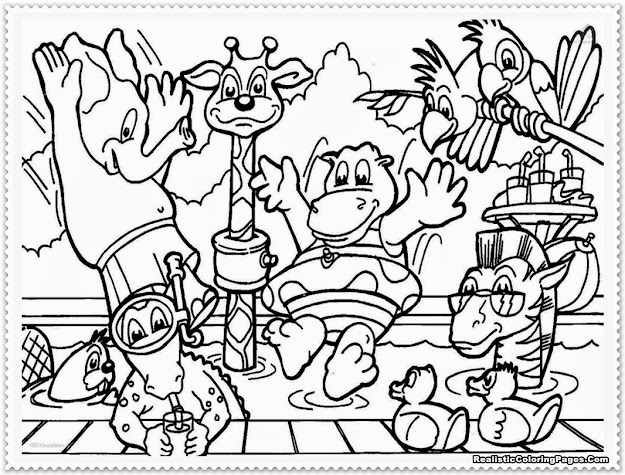 Zoo Animal Coloring Pages Realistic Coloring Pages