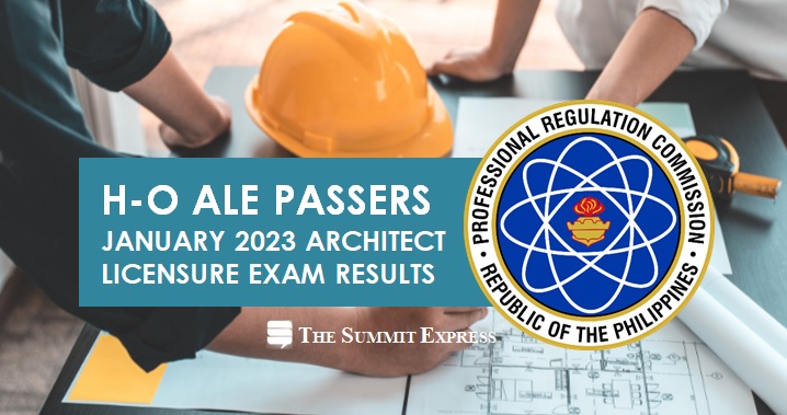 H-O Passers: January 2023 ALE result Architect board exam