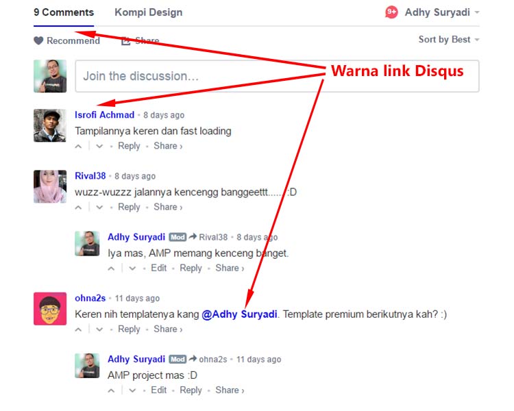 Link Disqus Pada Blog AMP