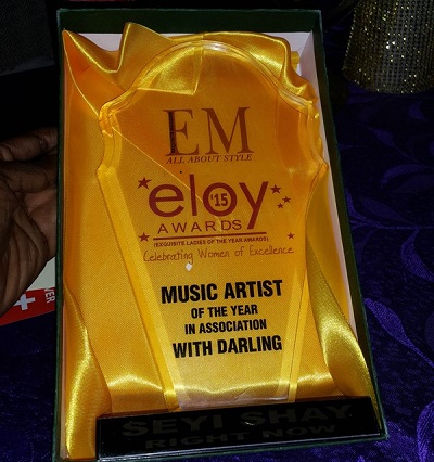 Seyi Shay Wins Music Artiste of the Year at ELOY Awards