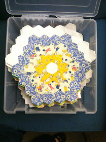 Hexagons - Grandmother's Flower Garden - Hand Piecing