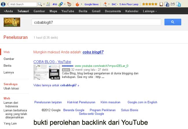 MENDAPATKAN BACKLINK DARI YOUTUBE - Blog Blogging 67