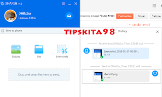 kirim file data dari komputer ke android menggunakan shareit