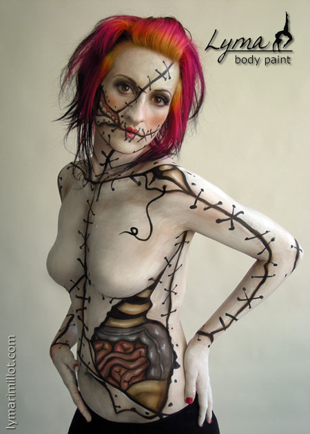 Halloween Body Painting