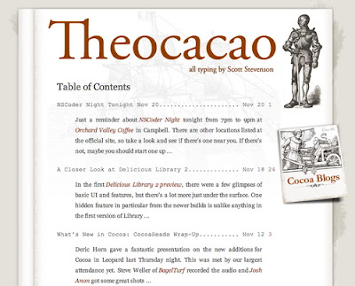 Theocacao, Excellent Blog Designs