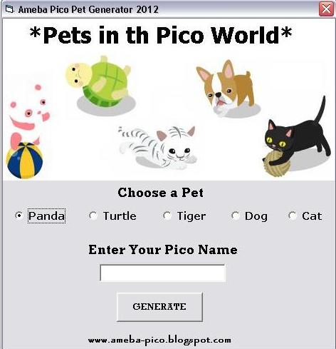 ameba pico pet generator hack 2012.rar