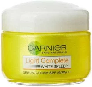 गार्नियर स्किन नैचुरल्स लाइट कंप्लीट सीरम क्रीम (garnier skin naturals light complete serum cream spf 19)