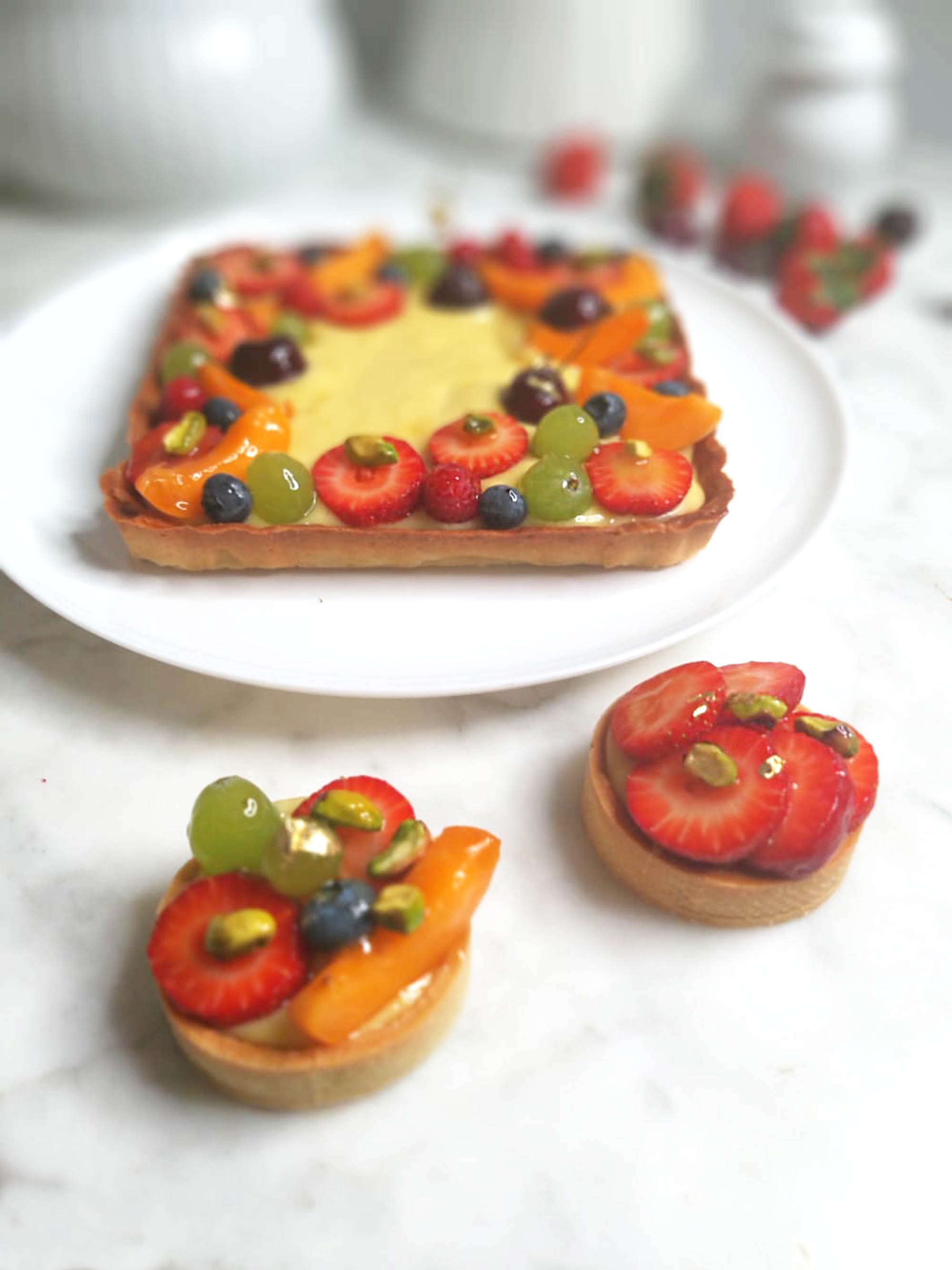 Crostata di frutta fresca al maltitolo