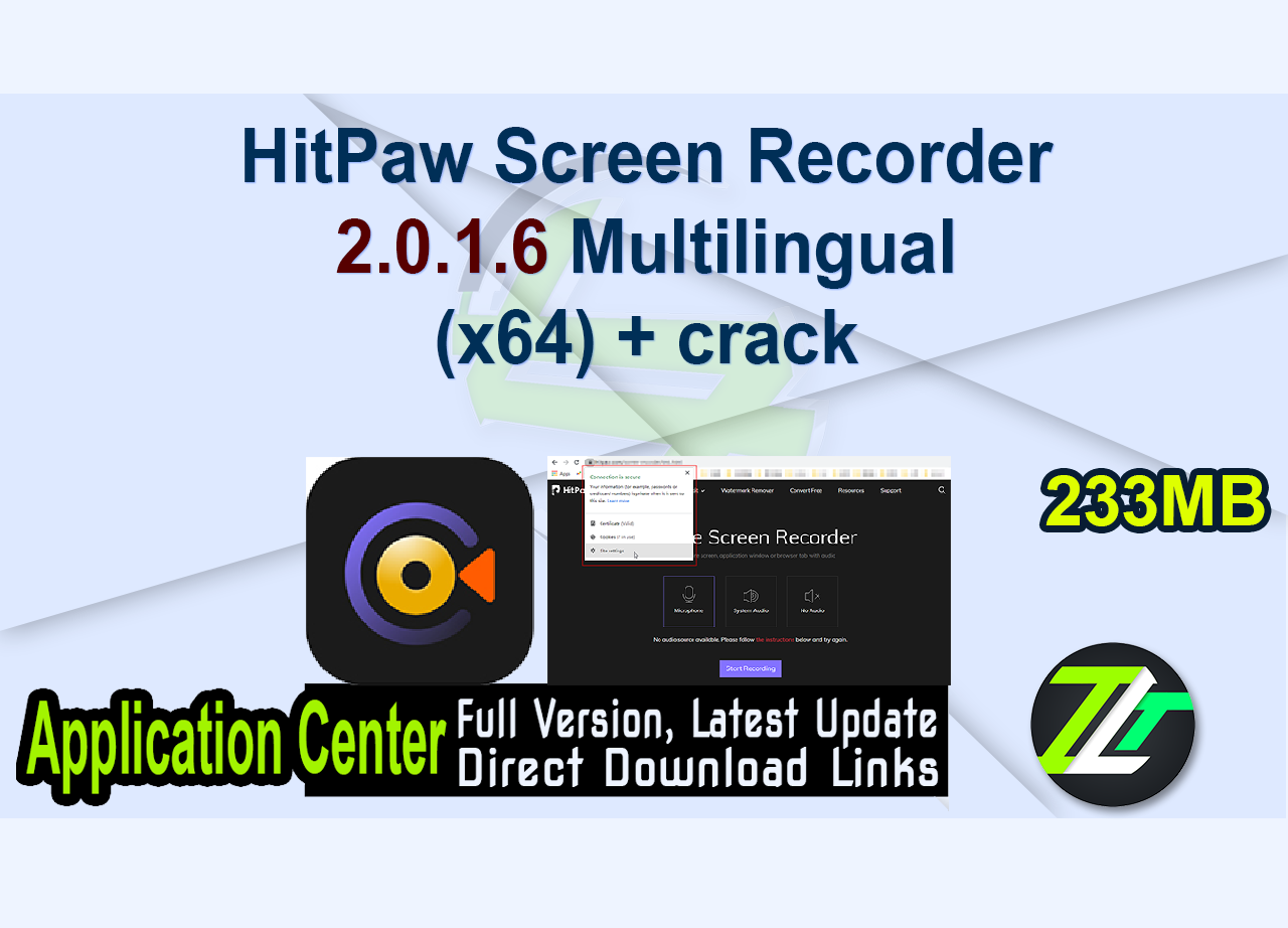 HitPaw Screen Recorder 2.0.1.6 Multilingual (x64) + crack