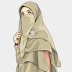 Gambar Kartun Hijab Cadar Cantik
