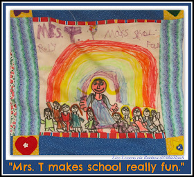 photo of: Kindergarten Quilt Square "School's Really Fun" via RainbowsWithinReach