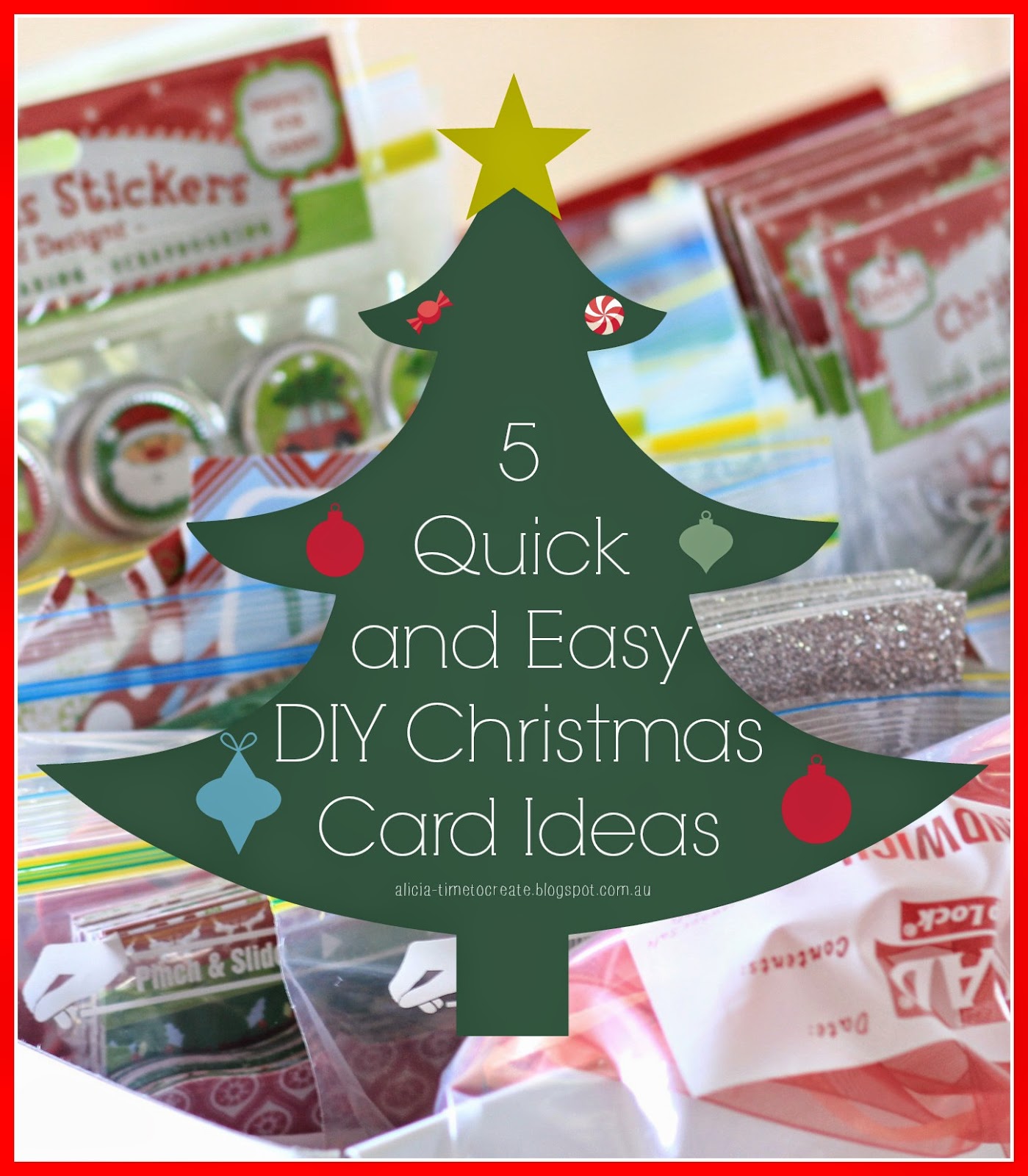 Time to Create 5 Quick  and Easy DIY  Christmas  Card Ideas 