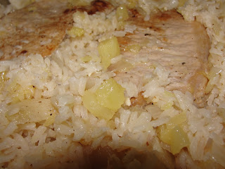 Tale of Two Sisters and Their Kitchens | One Skillet Jamaican Baked Pork Chops with Sticky Pineapple Rice