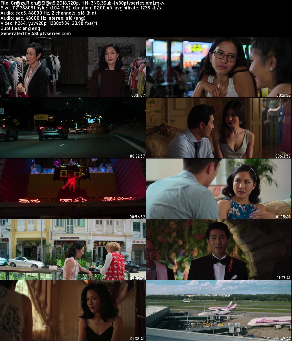 Watch Online Free Crazy Rich Asians (2018) Full Hindi Dual Audio Movie Download 480p 720p BluRay