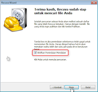 Recovery File Yang Terhapus Di PC Windows7 Dengan Recuva