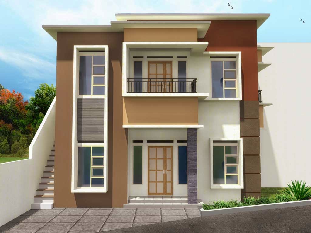  Gambar  Rumah  Idaman Sederhana  2  Lantai  Desain Rumah  