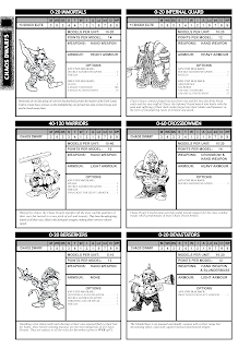 Chaos Dwarf Army List Units, Immortals, Infernal Guard, Berserkers, Devastators