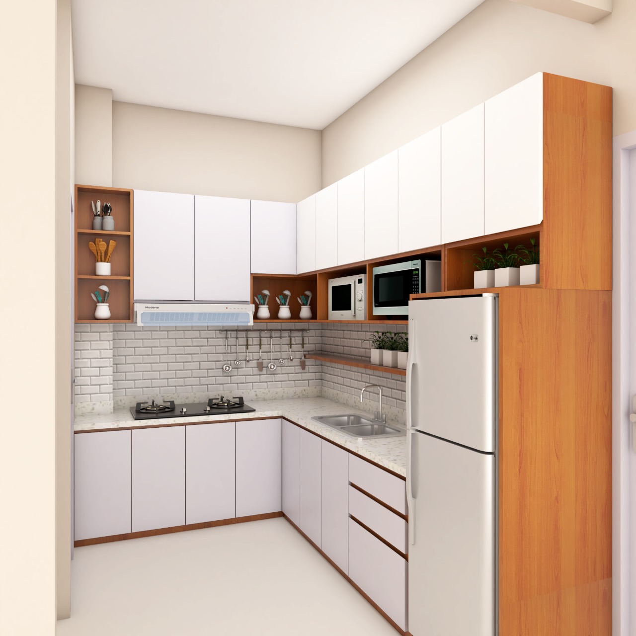 Kitchen Set Modern Minimalist di Jakarta Timur Mozaik 