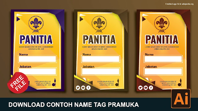 File File : Cara Mudah Membuat Name Tag Pramuka Coreldraw