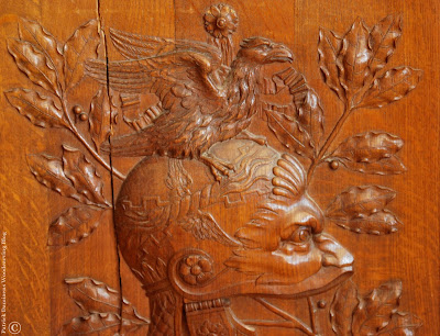 Ornamental wood carving carved on paneling | Louis XVI paneling carved | architectural woodcarving