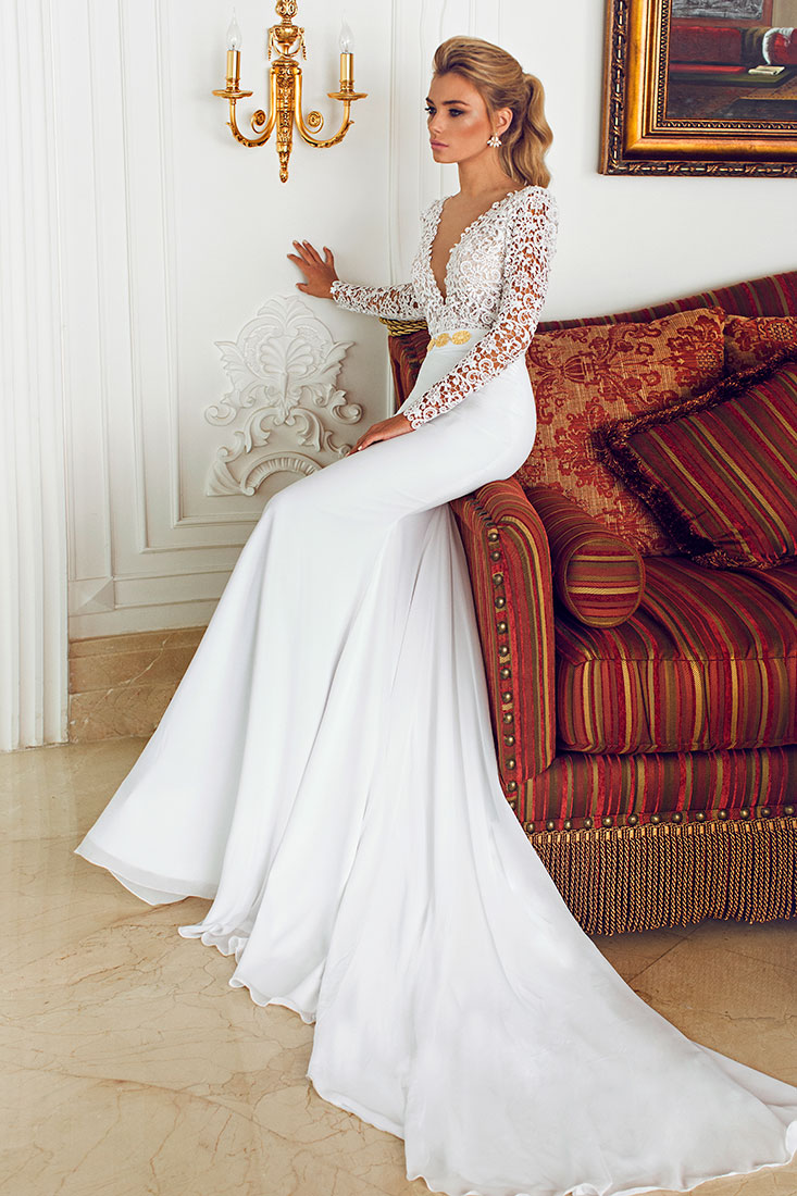Wedding Dresses With Sleeves And Long Train - wedding dresses cold climates