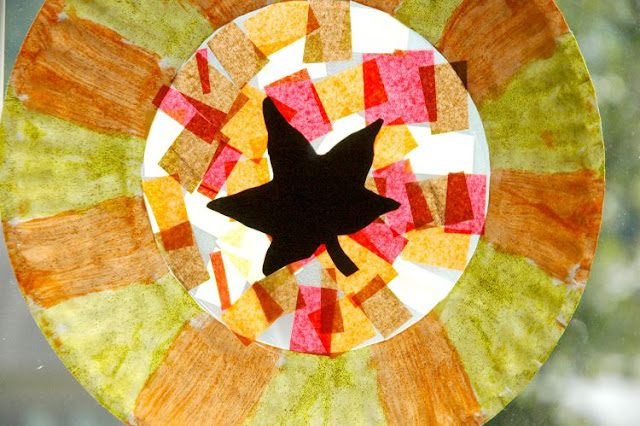 Fall Suncatcher Leaf Craft for Kids