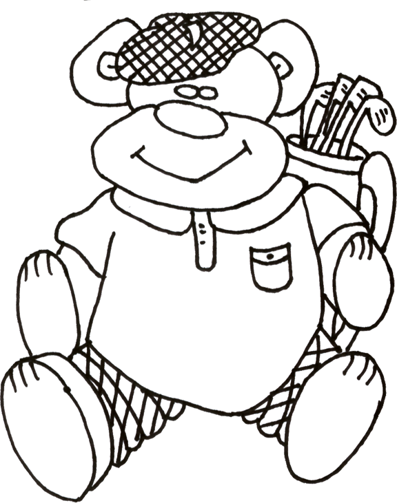 Printable Golf-Themed Coloring Pages for Kids | Kids Printable Coloring