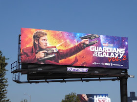Guardians of the Galaxy 2 star lord billboard
