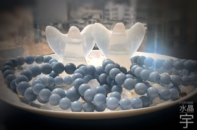 五條天使石水晶與公仔石有助消除頸部僵硬酸痛是宇水晶STORE的貨品