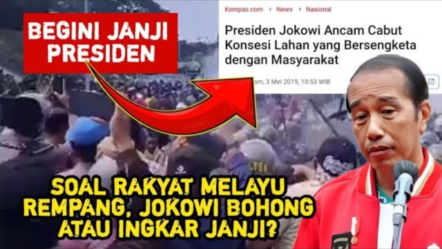 'Rempang Diserang, Bantuan Datang, Jokowi Tumbang'