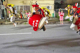 dance, Eisa, drums, jumping, Okinawa, Obon