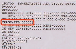 Tekan tombol RESUME selama kurang lebih  Cara Reset Printer ip2770 