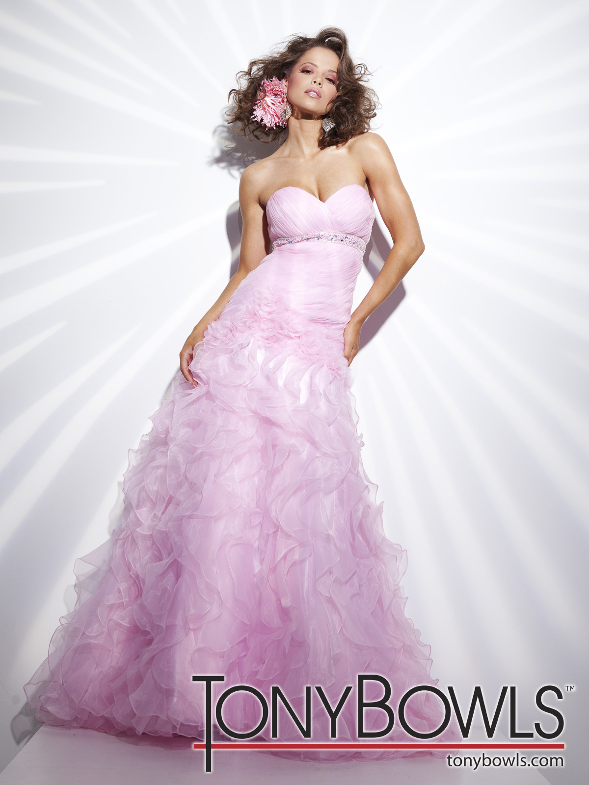 strapless wedding dresses 2012 Tonny Bowls Pink prom dresses 2012 (organza strapless prom dresses )