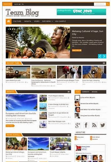 Team Blog - Responsive  Blogger Template