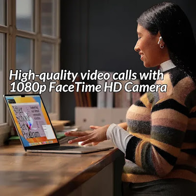 High-quality video calls with 1080p FaceTime HD Camera