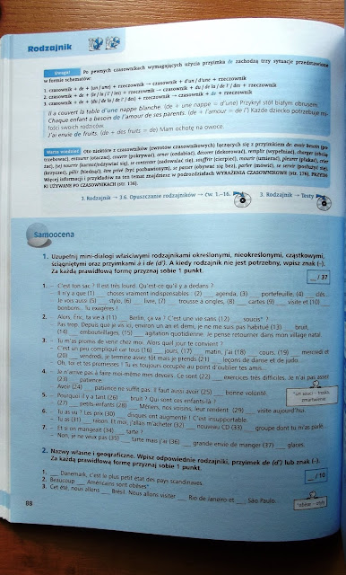 Recenzje #2 - "Repetytorium gramatyczne z języka francuskiego" - przykładowe strony 2 - Francuski przy kawie