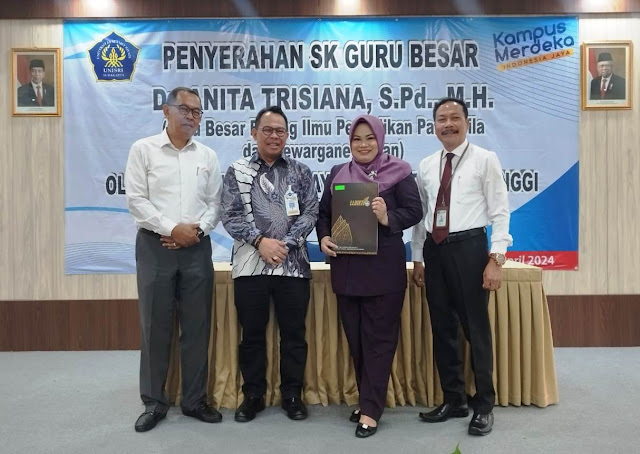 Jadi Guru Besar ke-6, Dr Anita Trisiana Diharapkan bisa Meningkatkan Daya Saing Unisri 