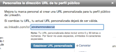 marca personal al crear url personalizada en linkedin