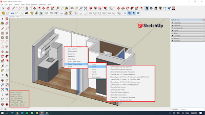 Cara Pengaturan Angle Pada Ruangan Sempit Di Sketchup