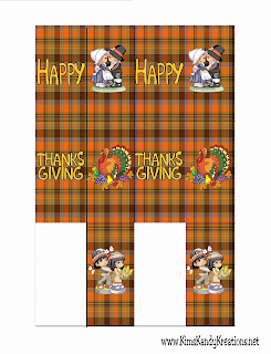 Thanksgiving Mini Candy Bar Wrapper Printable by Kims Kandy Kreations