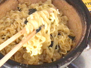 【カルディ】青唐辛子鍋の素で作った鍋の〆に韓国のサリ麺