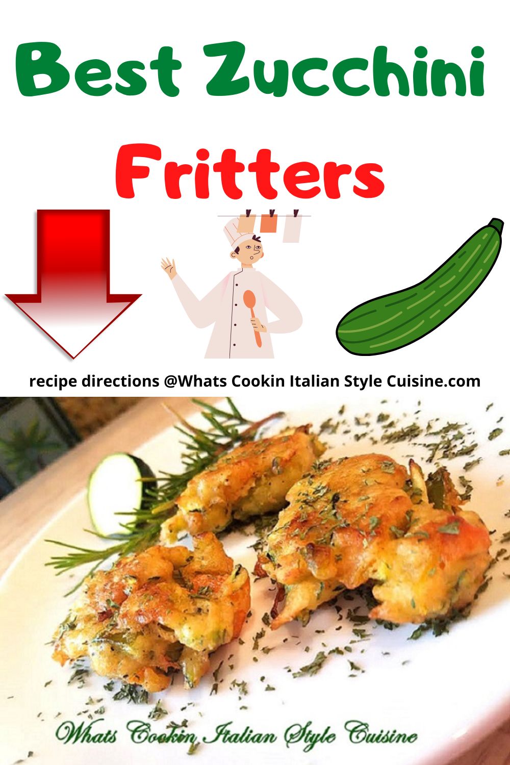 pin for later zucchini fritters