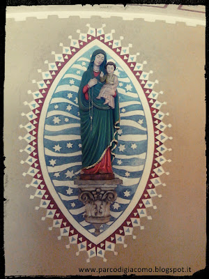 Affresco della Madonna a Colle don Bosco