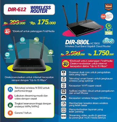 ROUTER WIFI DLINK FIRST MEDIA 