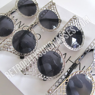 Cris Cross Wire Mesh Sunglasses