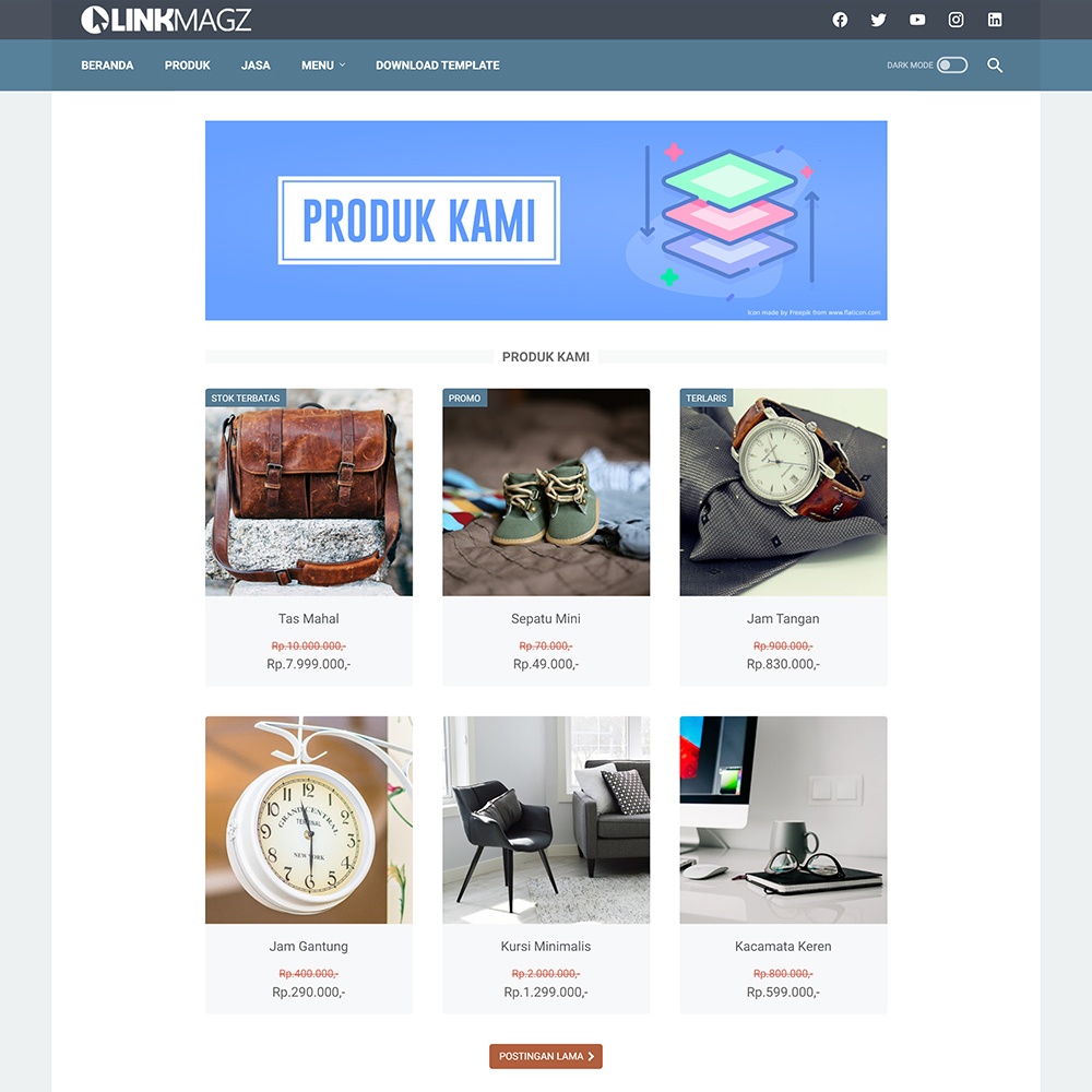 Download Template LinkMagz Sugeng.id