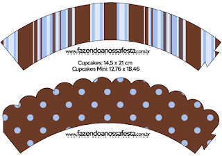 Blue and Chocolate: Free Printable Wrappers and Toppers. 