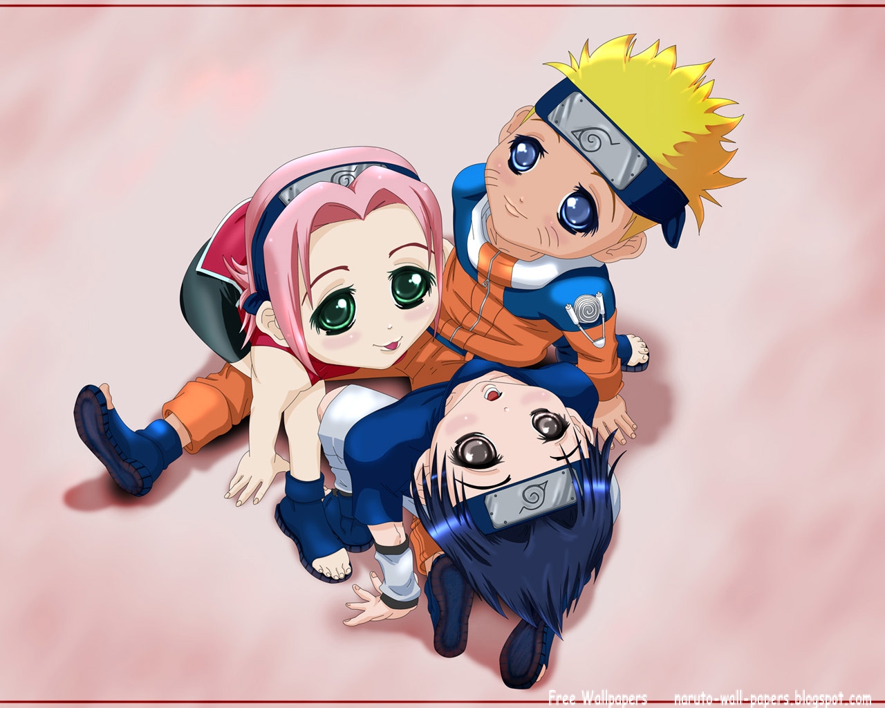  Naruto  And Bleach Anime  Wallpapers  Cute Team Kakashi 