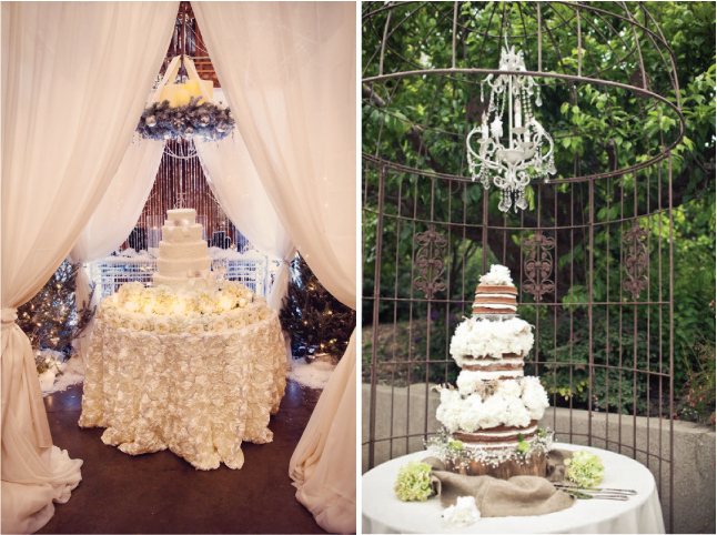 Vintage Wedding Cake Table Decorations 7
